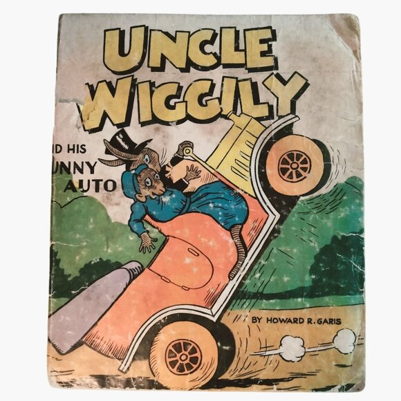Uncle Wiggily And His Funny Auto By Howard R Garis Antique Book Cover 1930s - Picture 1 of 7